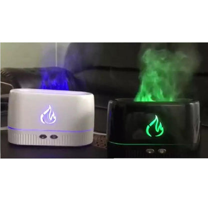 Humidificador Difusor De Aromas Ambientador De Llama Led + Esencia