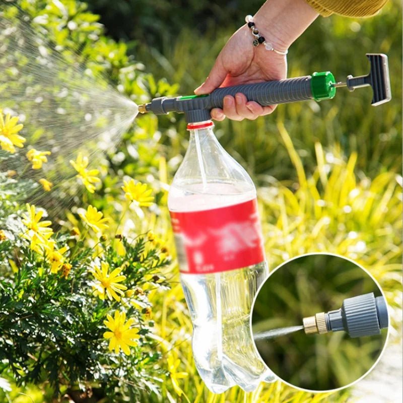 Bomba Alta Presión Ajustable Botella de Bebida para Jardín- Agrícola 1-8L💦