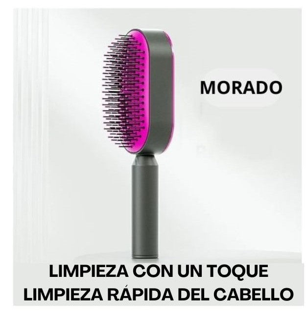 CLEANY BRUSH, CEPILLO AUTO LIMPIANTE PARA EL CABELLO Y PORTA CEPILLO