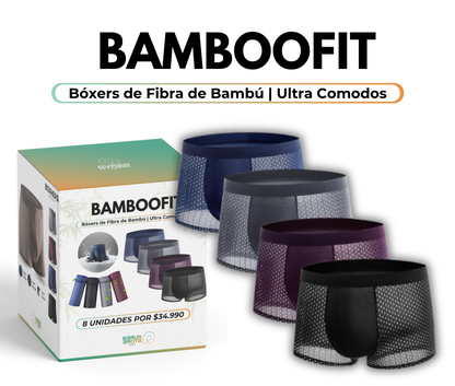 Calzoncillos de Fibra de Bambú | BambooFit- [🔥8 BÓXERS POR EL PRECIO DE 4 🔥]*