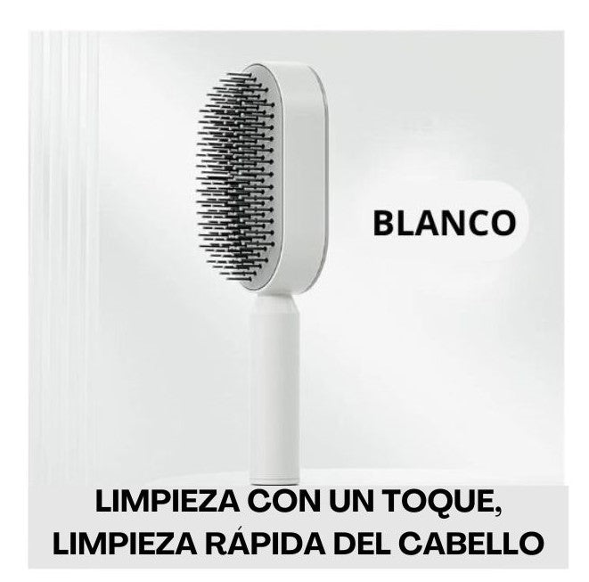 CLEANY BRUSH, CEPILLO AUTO LIMPIANTE PARA EL CABELLO Y PORTA CEPILLO