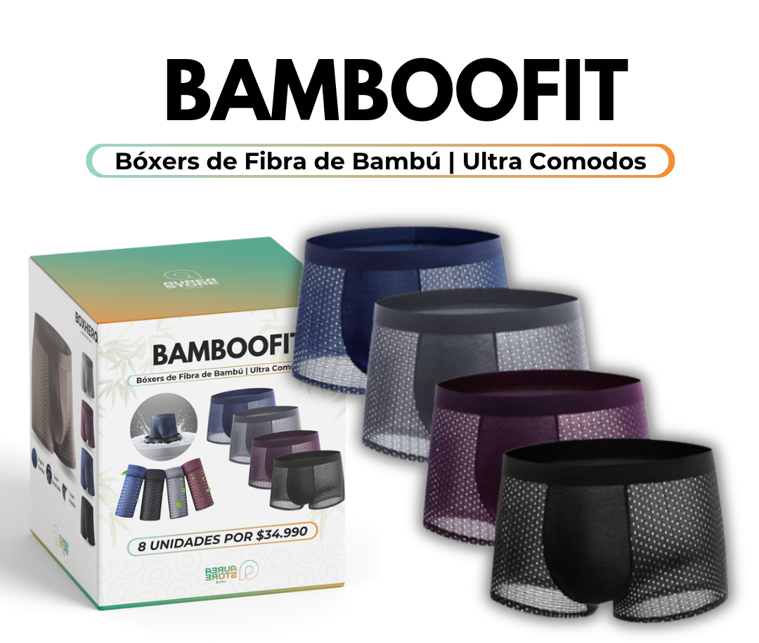 Calzoncillos de Fibra de Bambú | BambooFit- [🔥8 BÓXERS POR EL PRECIO DE 4 🔥]*